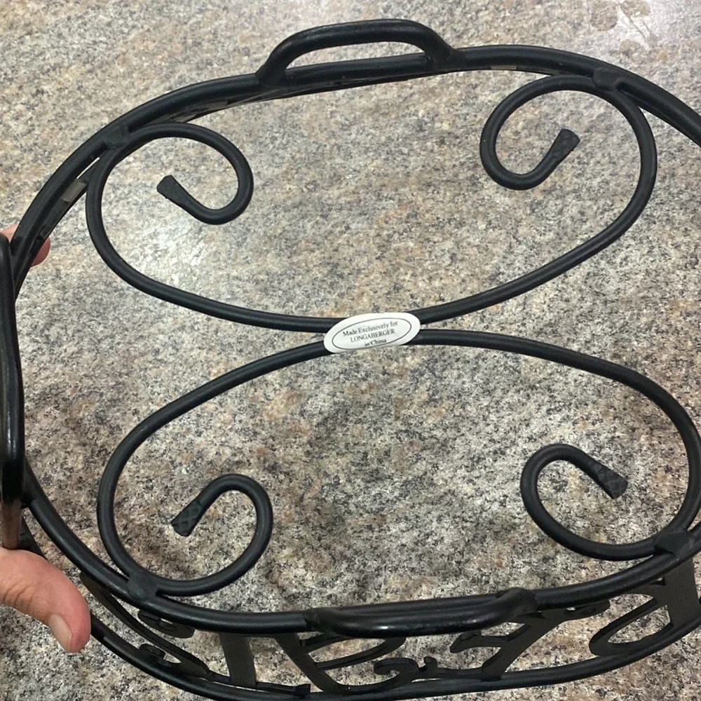 Longaberger wrought Iron treats stand - Picture 8 of 10